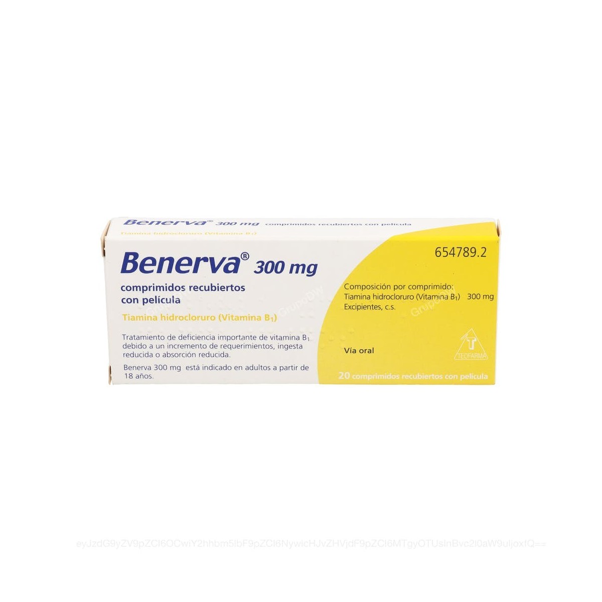 BENERVA 300 mg COMPRIMIDOS RECUBIERTOS CON...