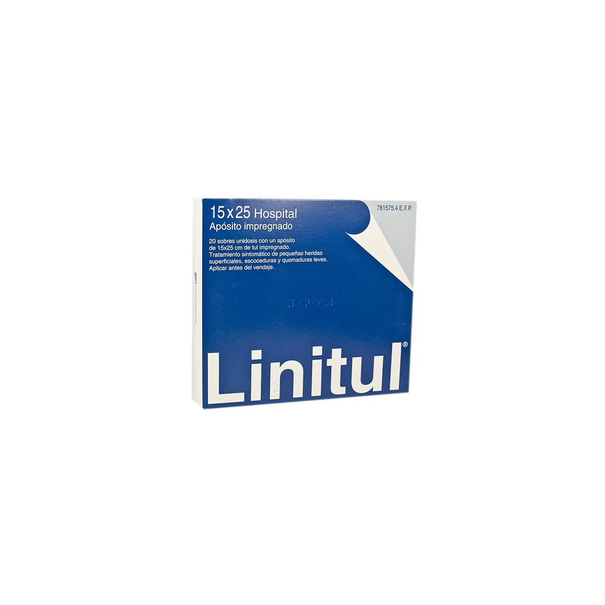 LINITUL APOSITO IMPREGNADO, 20 apositos de 15 x...