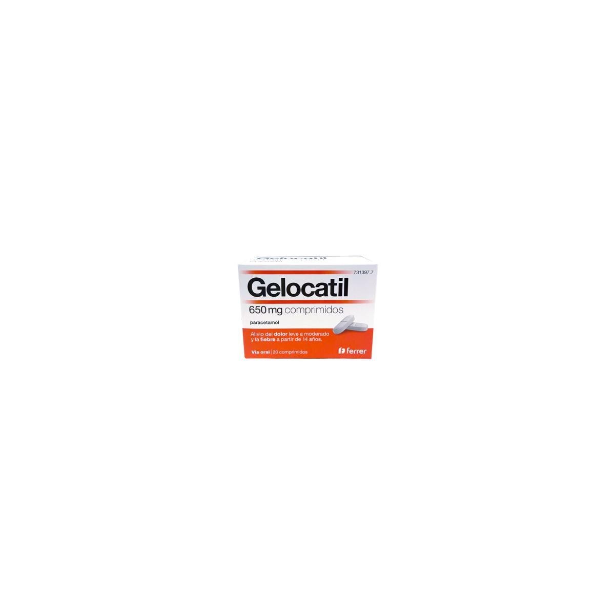 GELOCATIL 650 mg COMPRIMIDOS