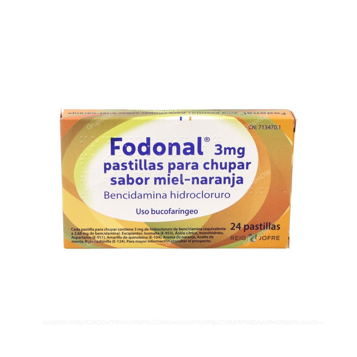 FODONAL 3 mg PASTILLAS PARA CHUPAR SABOR...