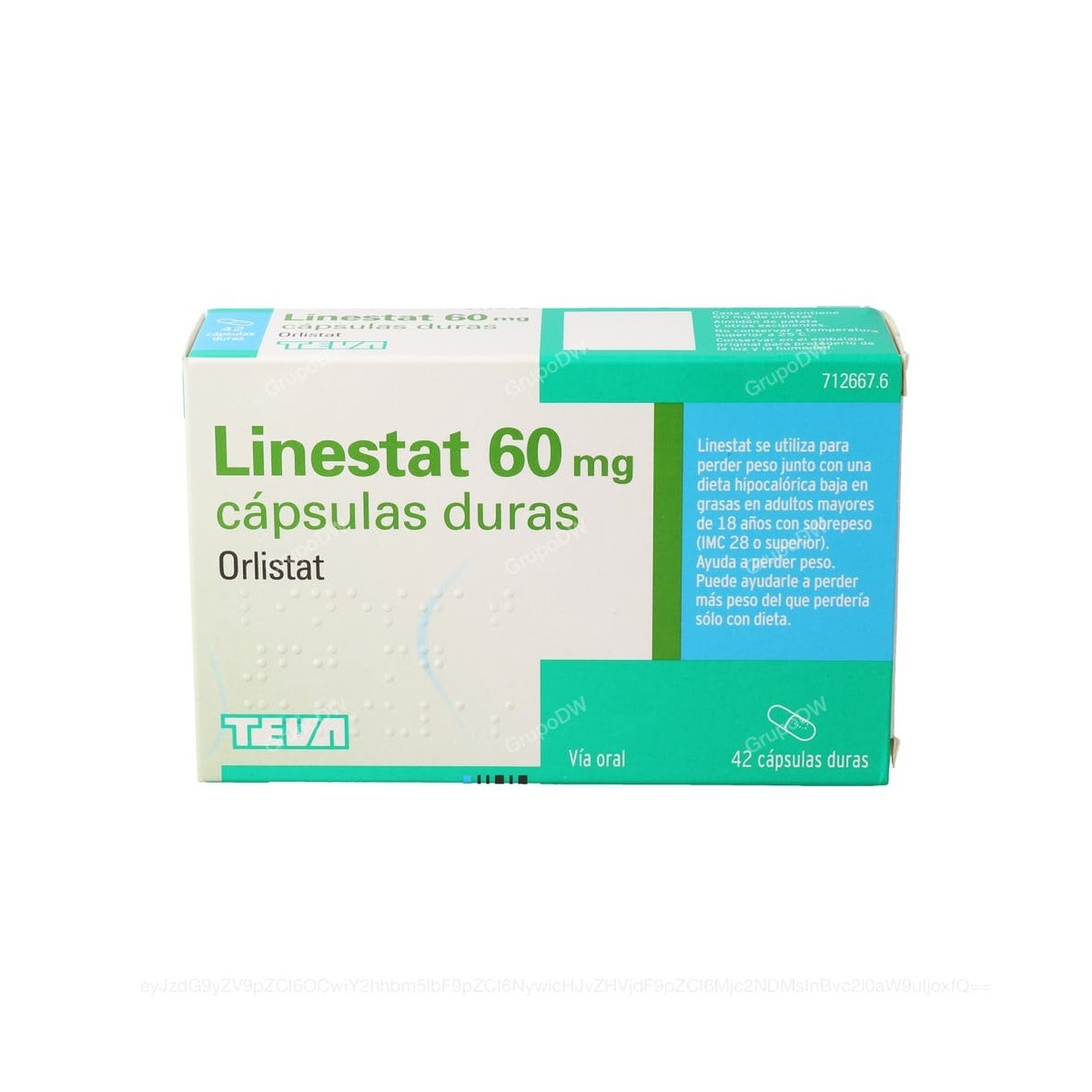 LINESTAT 60 mg CAPSULAS DURAS, 84 capsulas