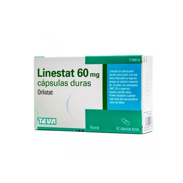 LINESTAT 60 mg CAPSULAS DURAS, 42 capsulas