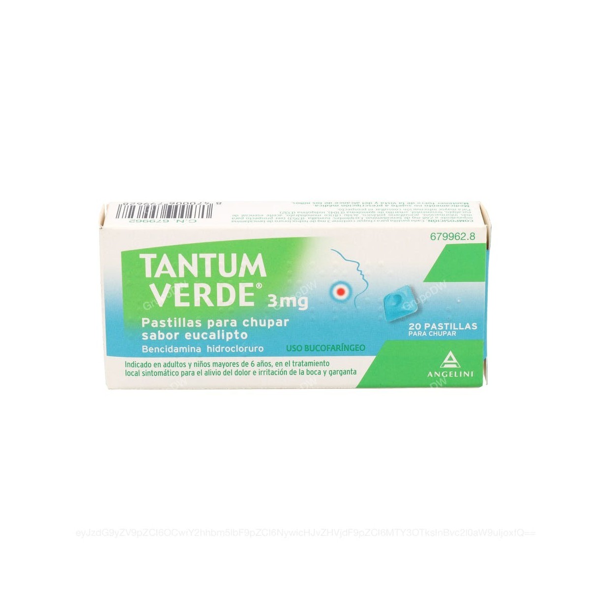 TANTUM VERDE 3 mg PASTILLAS PARA CHUPAR SABOR...