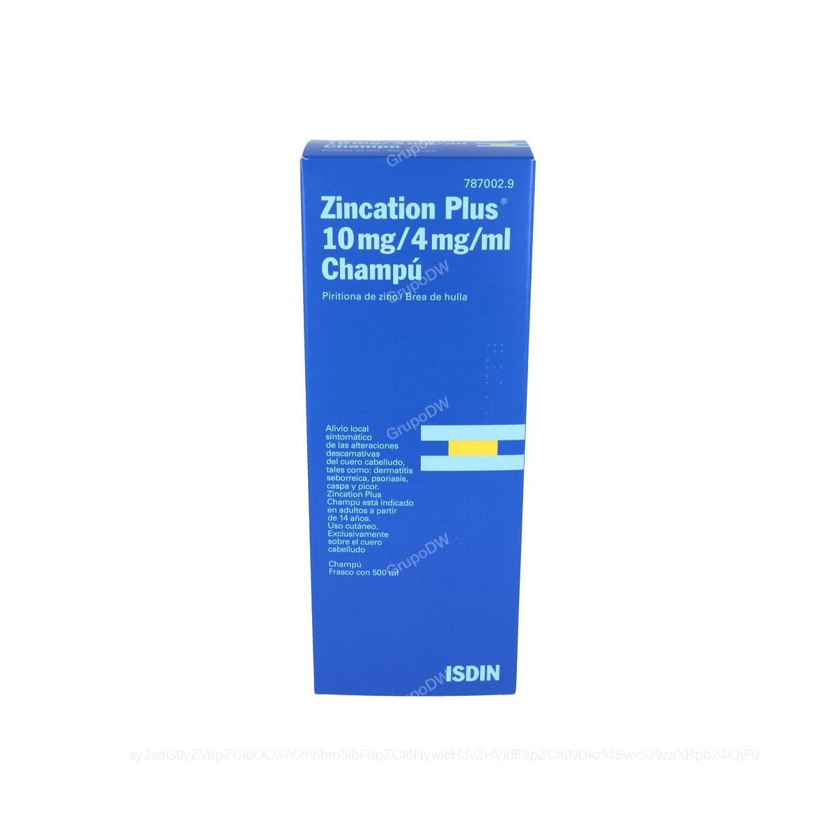 ZINCATION PLUS 10 mg/4 mg/ml CHAMPU, 1 frasco...