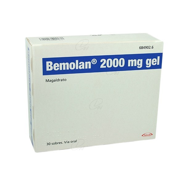 BEMOLAN 2000 mg GEL ORAL, 30 sobres
